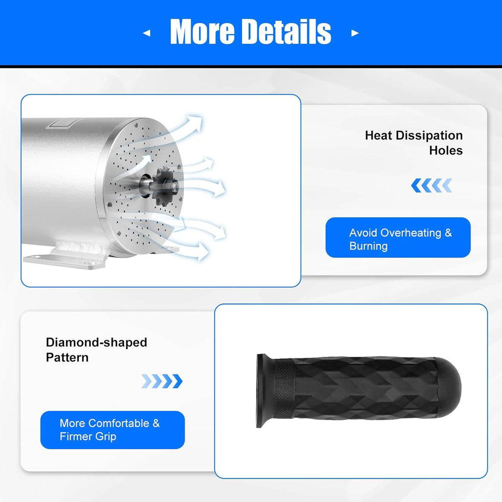 Brushless Motor Kit with Controller and Throttle 48-72V 3000W P628897