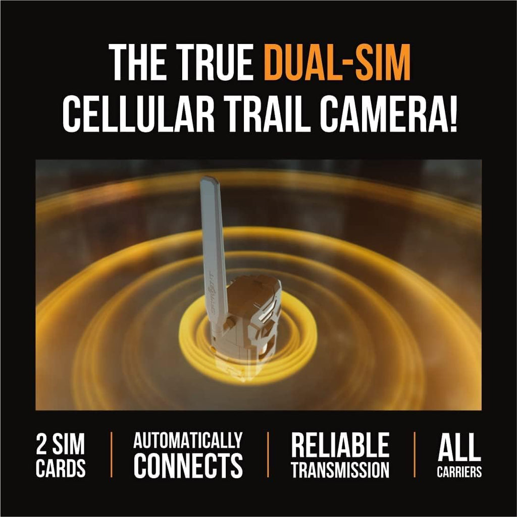 Cellular Trail Camera Twin Pack, 36MP Photos and 1080p Videos with Sound, GPS Enabled U86000