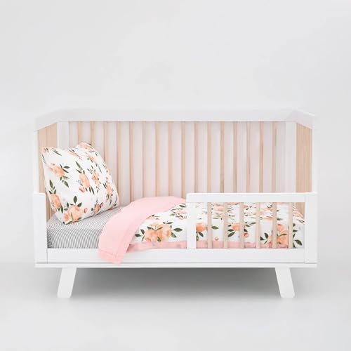 Little Unicorn Cotton Muslin Toddler Bedding | 3-Piece Set | Comforter, Crib Sheet, Envelope Pillowcase | Super Soft & Breathable | Printed Designs for Boys and Girls | Machine Washable | Whales