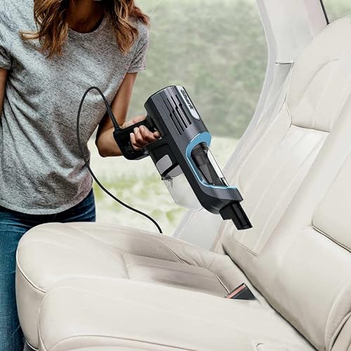 Corded Stick Vacuum with Swivel Steering and LED Headlights, Removable Dust Cup, for All Floors O67451