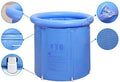 Heavy Duty Adult Size Folding Bathtub, Portable Plastic Bathtub, Blue