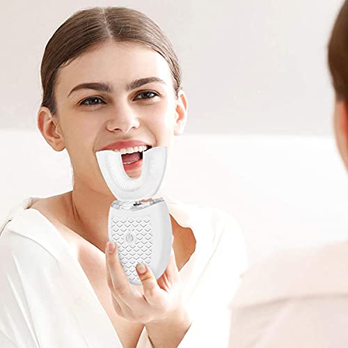 U Shaped Ultrasonic Electric Toothbrush for Adults, 360° Whole Mouth Cleaning E21437
