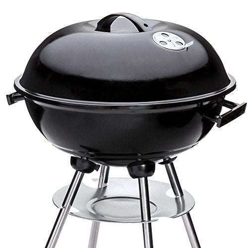 18-inch Portable Steel Charcoal BBQ Grill with Heat Control K4711