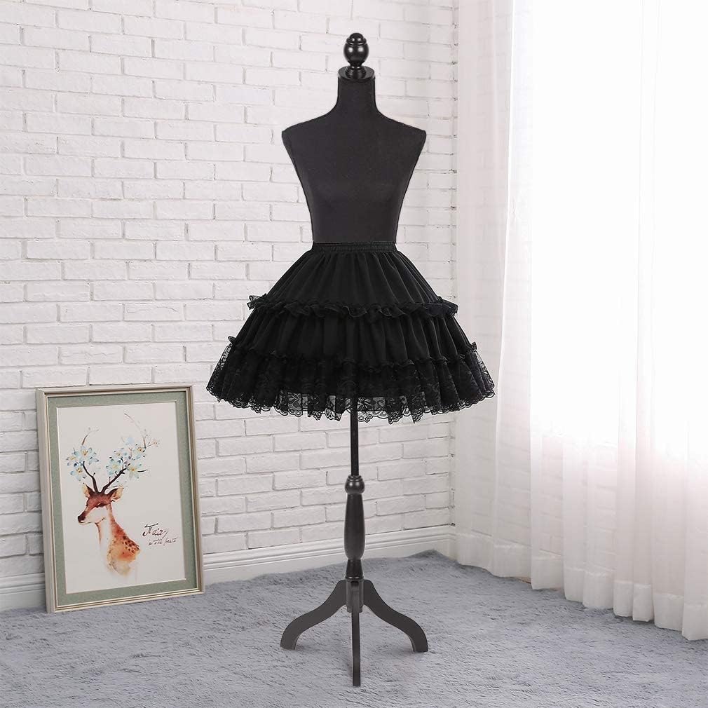 Dress Form Mannequin with Tripod Stand, Height Adjustable, Black X9570