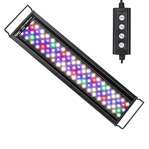 hygger Advanced LED Aquarium Light with Timer, 24/7 Lighting Cycle & DIY Mode, Full Spectrum Fish Tank Light for 24-30 in Planted Tank