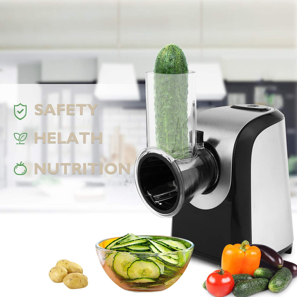 Electric Cheese Grater 5 in 1 Vegetable Slicer 150W One-Touch Control F8074