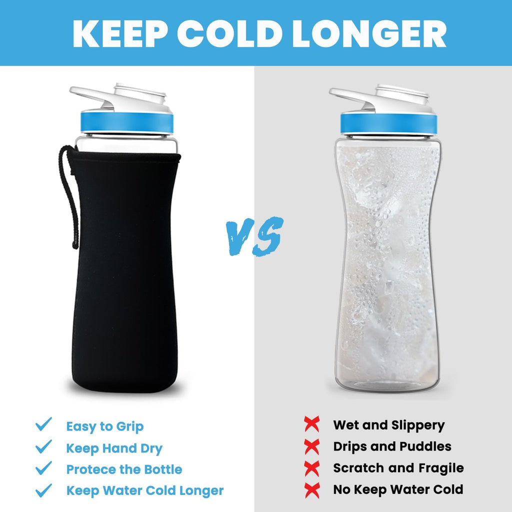 Neoprene Water Bottle Sleeve with Hand Strap, 22oz J966
