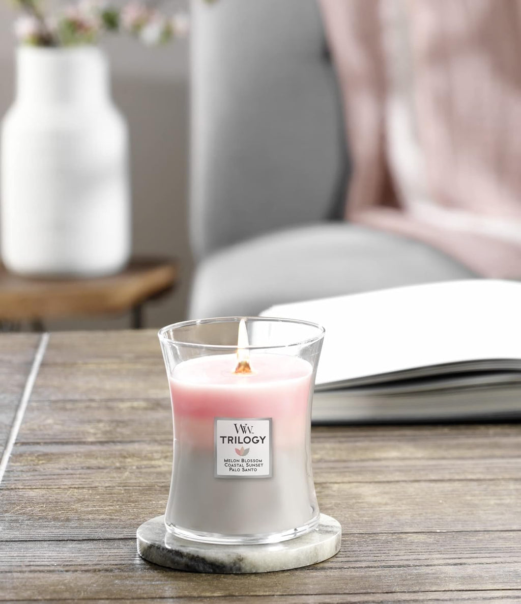Hourglass Candle Bundle - Coastal Sunset and Shoreline Trilogy (3 fragrances) Q268