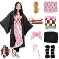 Kamado Anime Cosplay Costume Kimono Outfit, Anime Costume Adult Halloween Costume, Halloween Costume for Women Men