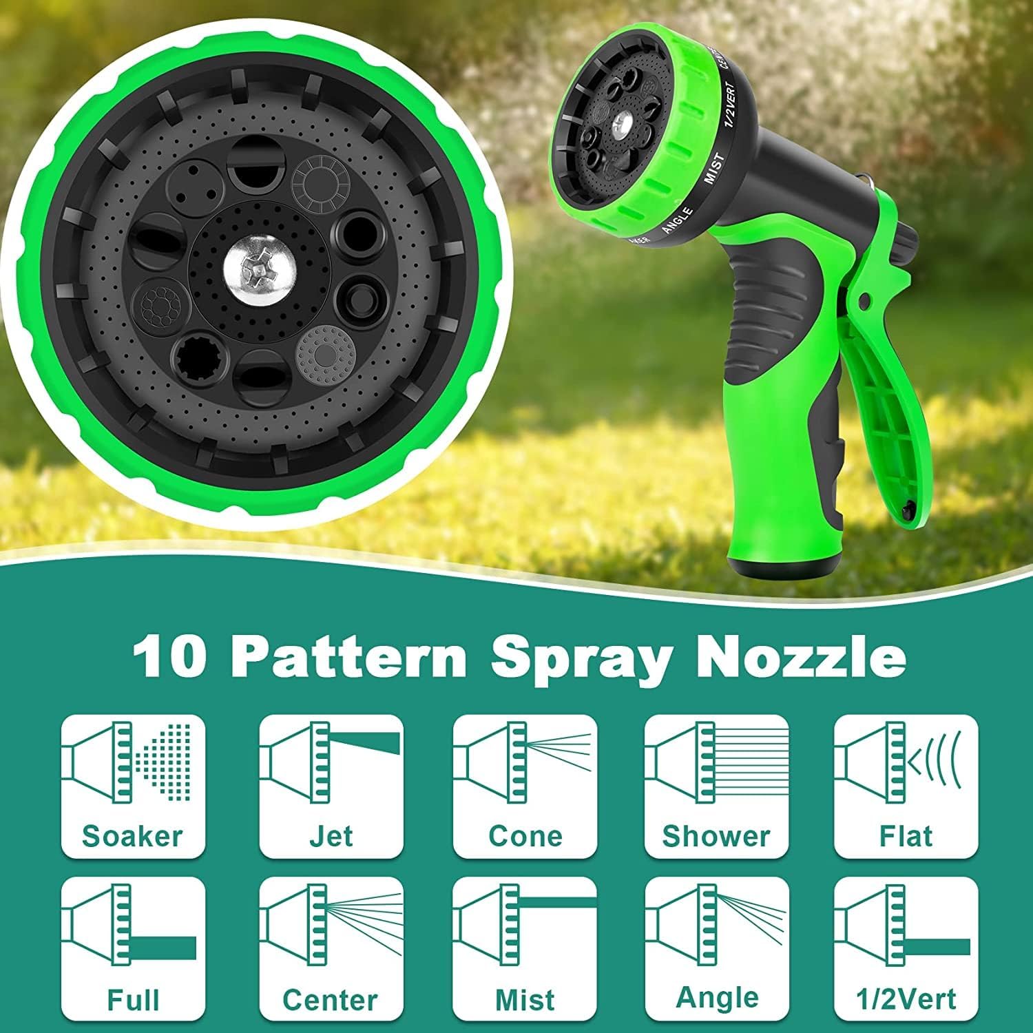 Expandable Garden Hose with 10 Spray Nozzle Y655283