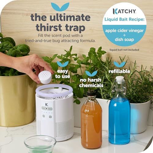 Indoor Insect Trap with UV Light Fan Powered for Fruit Flies, Gnats, Moths E659