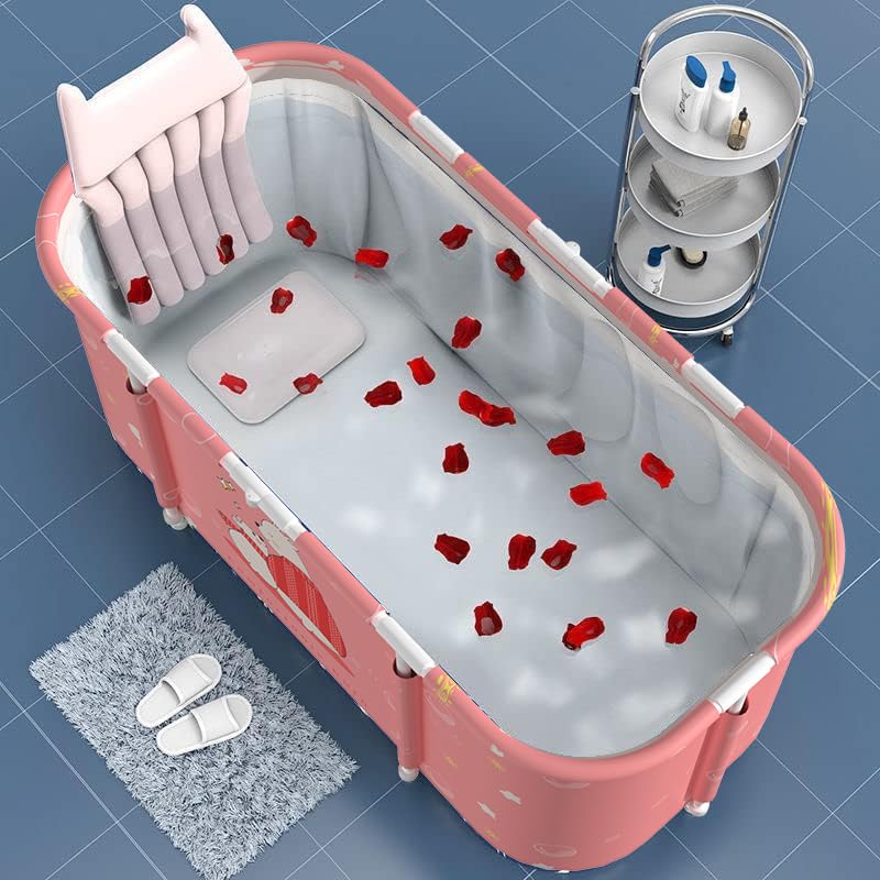 Foldable Portable Bathtub for Adults, 47 Inch Soaking Tub O140