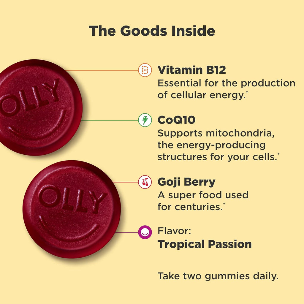 Laser Focus Gummy & Daily Energy Gummy, Berry Tangerine & Tropical, 36+60 Count N3491