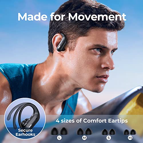 Wireless Earbuds with Charging Case, 90 Hrs Playtime, Waterproof, Purple S550292
