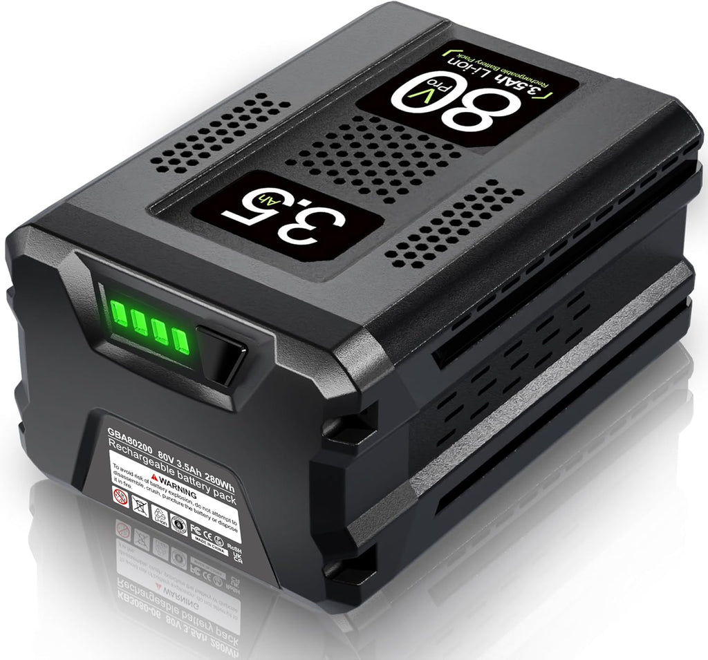 DSANKE GBA80200 80V 3.5Ah for Greenworks 80V Battery Compatible with Greenworks PRO 80V Lithium Ion Battery GBA80200 GBA80250 GBA80400 GBA80500 High Capacity Rechargeable Lithium Ion Battery