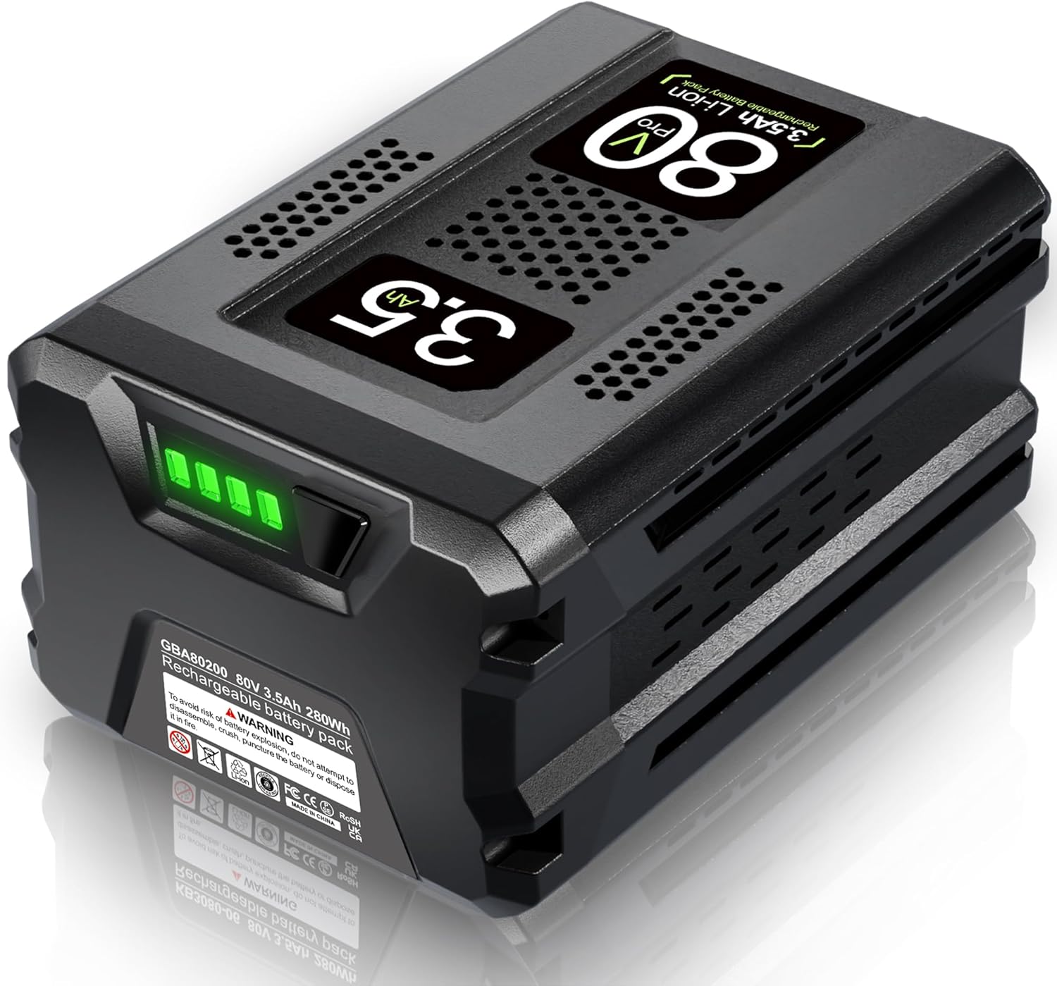 DSANKE GBA80200 80V 3.5Ah for Greenworks 80V Battery Compatible with Greenworks PRO 80V Lithium Ion Battery GBA80200 GBA80250 GBA80400 GBA80500 High Capacity Rechargeable Lithium Ion Battery