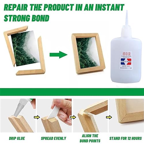 Super Glue, Quick-Drying Cyanoacrylate Adhesive for Leather, Rubber, Metal P917570
