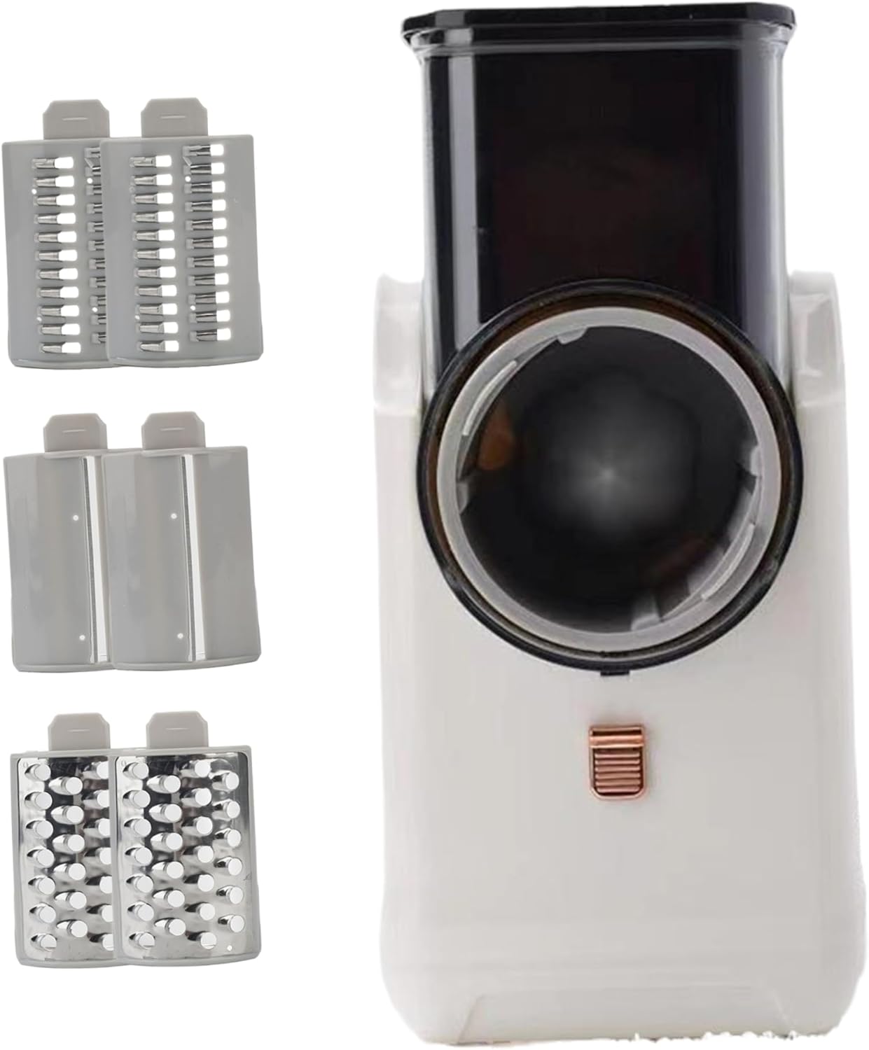 Electric Cheese Grater with 6 Blades, Vegetable Shredder for Kitchen Q650