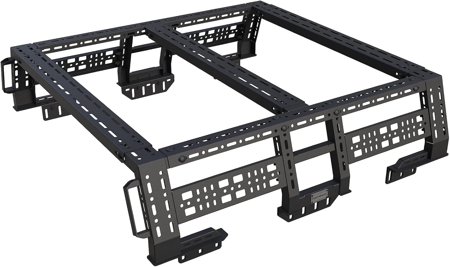 Overland Bed Rack for Mid-Size Pickup Trucks,Adjustable Truck Cargo Carrie Compatible with Frontier, Colorado,Canyon,Ranger, Tacoma and Gladiator,Textured Black