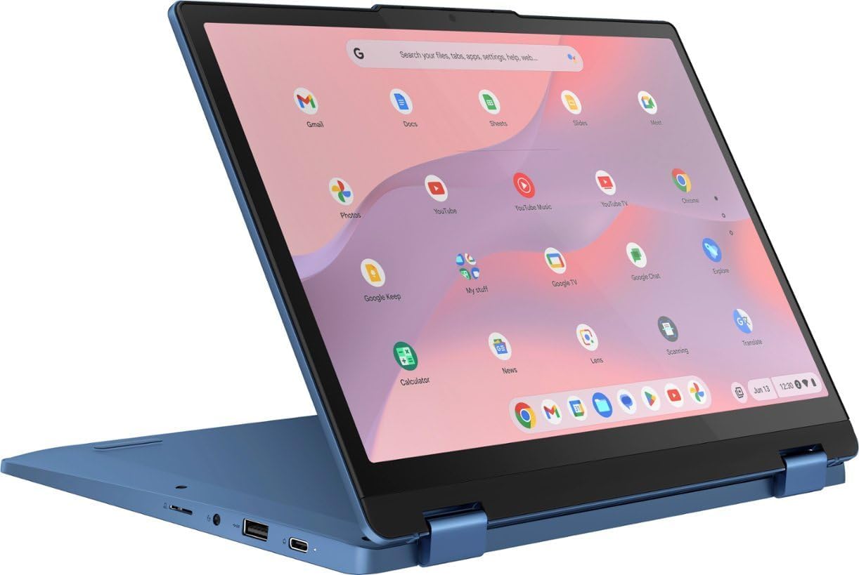 12.2" Touchscreen Chromebook Laptop, Intel N100, 4GB RAM 64GB Storage E80618