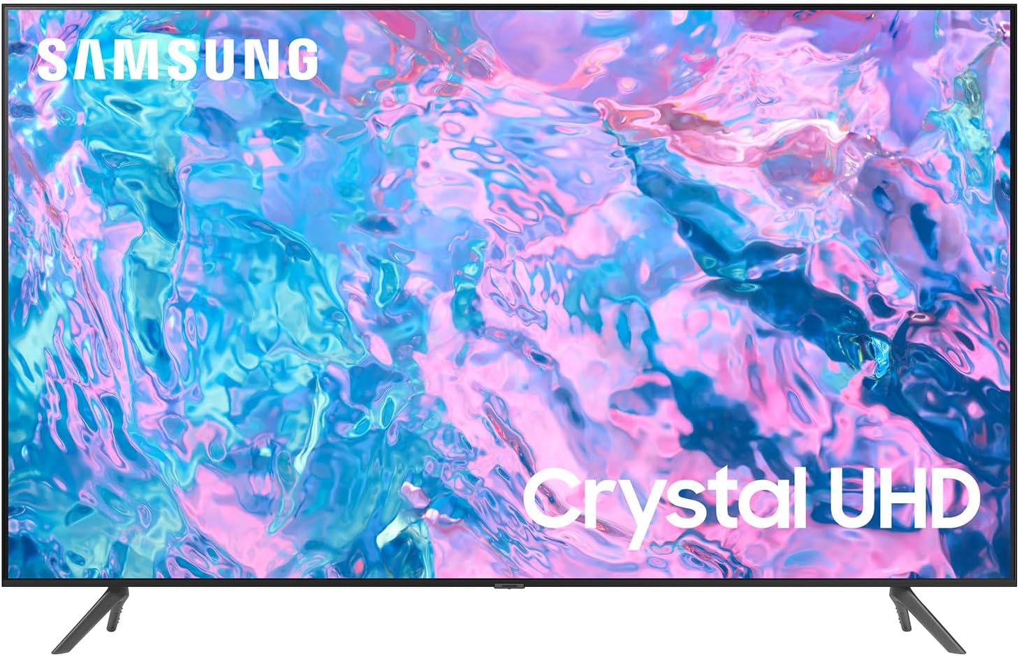 SAMSUNG 43-Inch Class Crystal UHD CU7000 Series Bluetooth PurColor Object Tracking Sound Lite Q-Symphony 4K Upscaling HDR10 Gaming Hub Smart TV Compatible with Alexa & Google Assistant (Renewed)