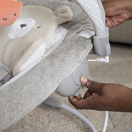 Baby Bouncer Seat with Light-Up Toy Bar and Tummy Time Pillow Mat H911