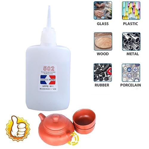 Super Glue, Quick-Drying Cyanoacrylate Adhesive for Leather, Rubber, Metal P917570