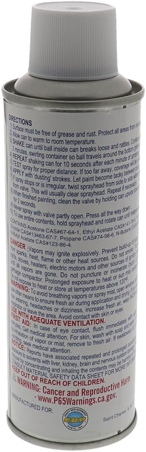 Microwave Cavity Spray Paint, Snow White, 6oz Can H9724