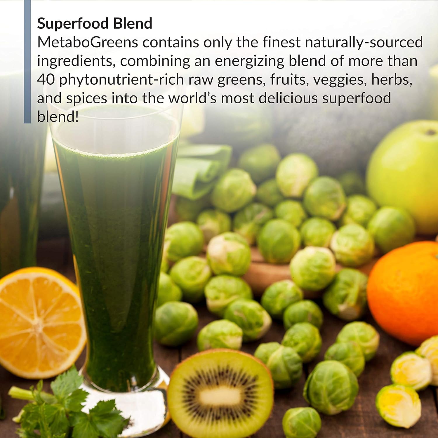 Superfood Greens Powder with Berry Flavor, 30 Servings R358