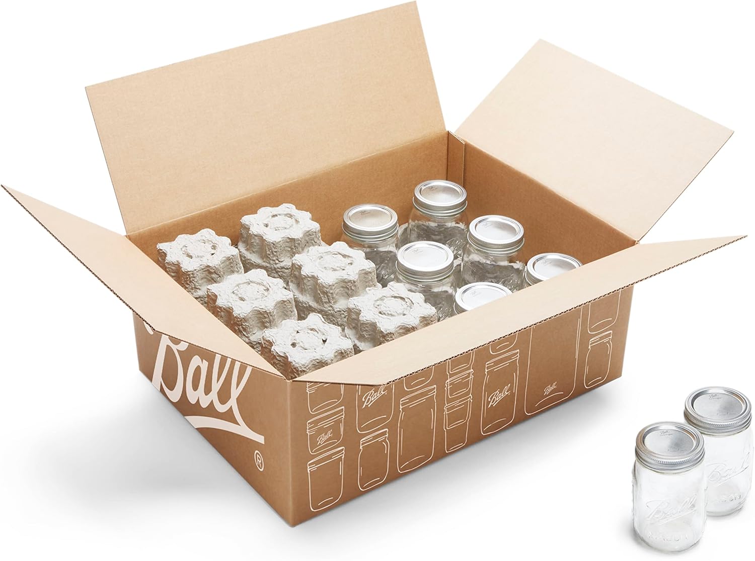 Ball Regular Mouth Pint Canning Jars