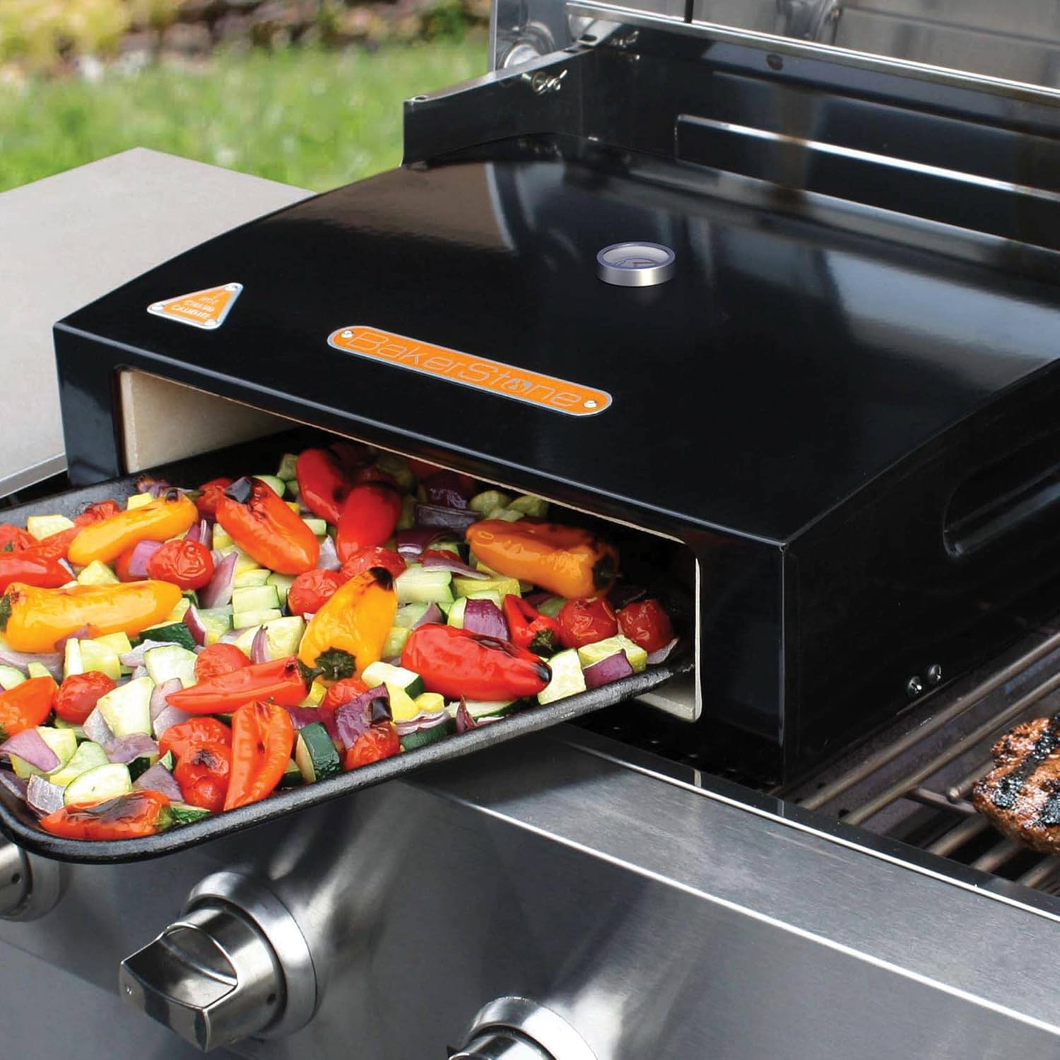 Outdoor Pizza Oven Box Kit for Grill Top with Wood Pizza Peel S537040