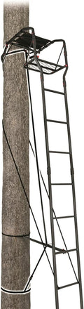 Guide Gear 15’ Single Shot Single Person Ladder Tree Stand with Grip Jaw System; Portable, Hunting Deer Season