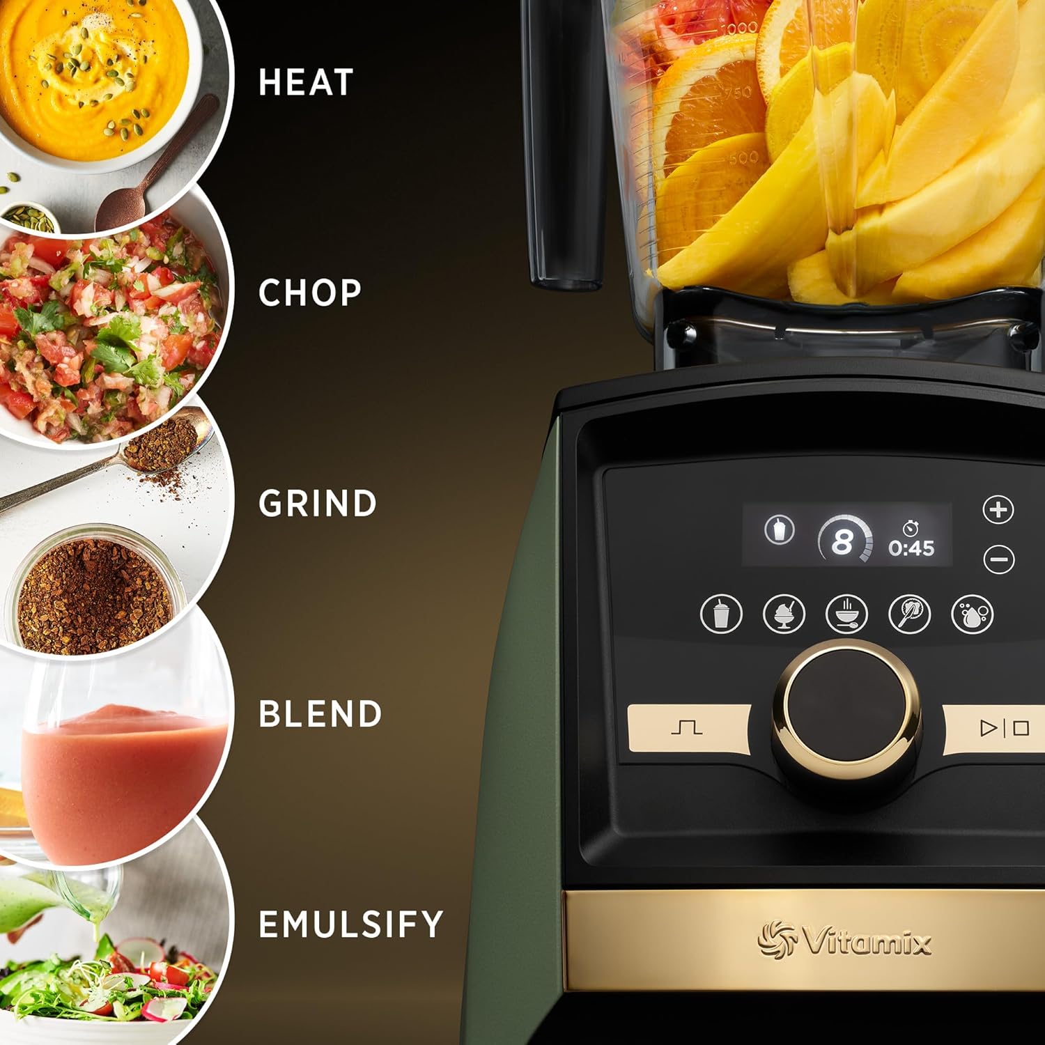 64 oz. Smart Blender, Professional-Grade, Low-Profile Container W719