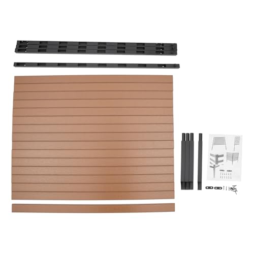 Outdoor AC Unit Privacy Fence 2 Panels 39"W x 51"H Brown R91436