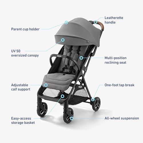 Compact Travel Stroller with Infant Car Seat B2847