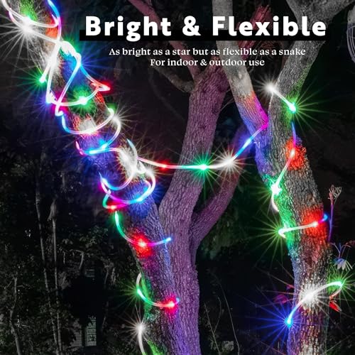 20ft Green LED Rope Light with Remote, Waterproof Outdoor Accent Lighting E76179