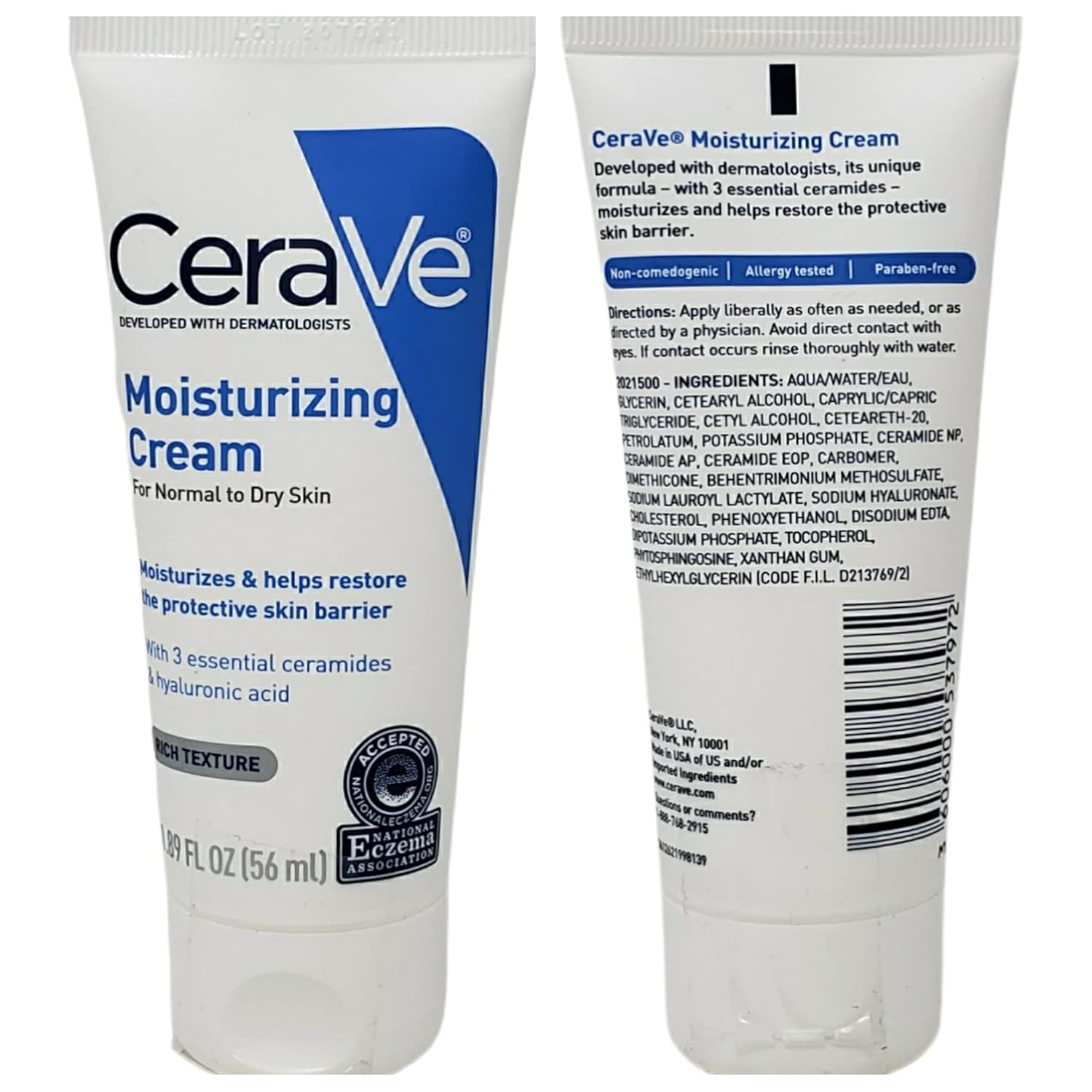 Moisturizing Cream Bundle with Pump and Travel Size V1434