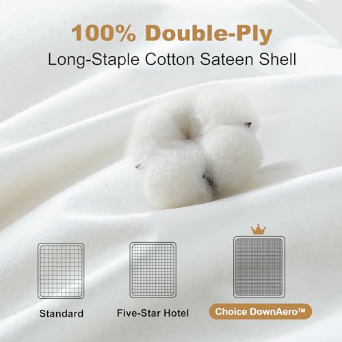 Goose Down Comforter King Size, 900 Fill Power, White J47744
