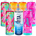 Alani Energy Drink Slush | Pink Slush, Cherry Twist, and Orange Kiss | Pre Workout Energy Drinks | Gluten Free, Vegan, Vitamins B6 and B12, Biotin | 12 Fl oz Cans | Variety Pack of 6 | Plus one Can of Water to Help you stay Hydrated - Limited Edition