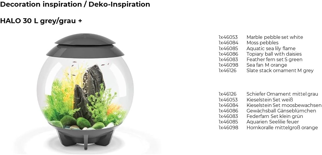 Slate Stack Ornament Medium Grey Aquarium Decor H977955