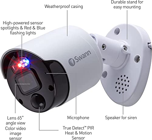 4K Security Camera System, 8 Channel DVR with 2TB, Indoor/Outdoor Wired Bullet Cameras N5933