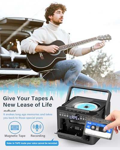 Portable CD Player with Cassette and Bluetooth Radio X93122