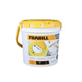 Frabill 4825 Insulated Bait Bucket with Built in Aerator, White and Yellow, 1.3 Gallons