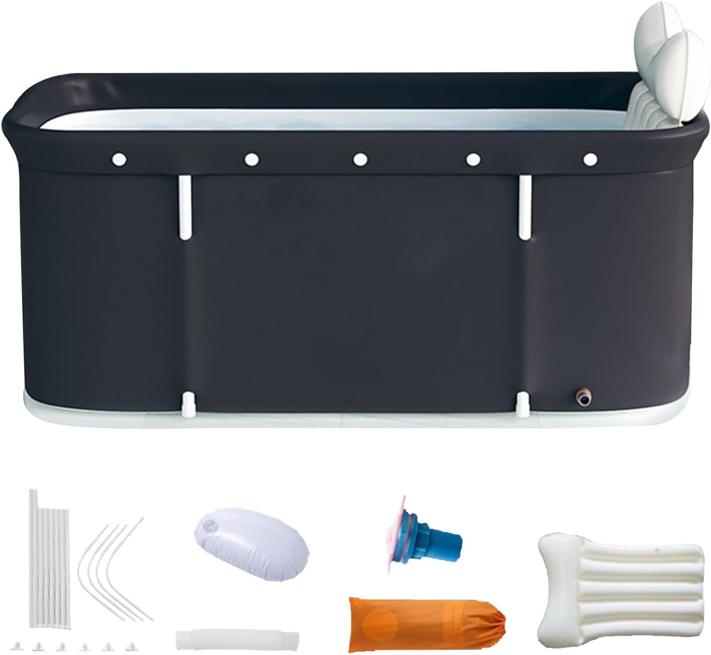 Foldable Portable Bathtub for Adults, Indoor & Outdoor Soaking Tub Y643