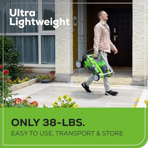 Cordless Self-Propelled Lawn Mower with Battery and Charger P78901