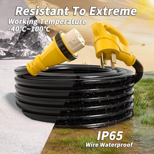 50 Amp Generator Cord 10FT Twist Lock 4 Prong NEMA 14-50P to SS2-50R I35219