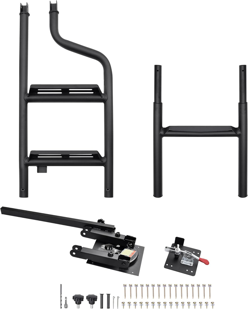 Foldable Pickup Truck Tailgate Ladder with Grab Handle L9291