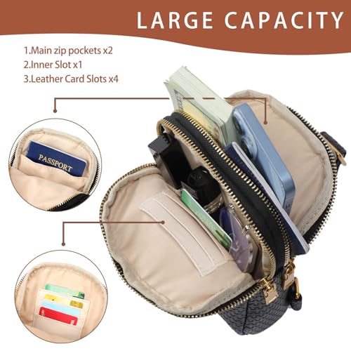 Women's Crossbody Sling Bag in Soft Vegan Leather U282302