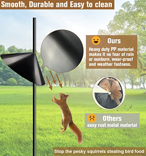 Squirrel Baffle for Bird Feeder Pole, 19 Inch Diameter X77909