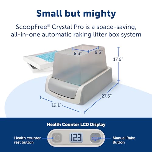 Self-Cleaning Cat Litterbox with Disposable Crystal Tray V42565